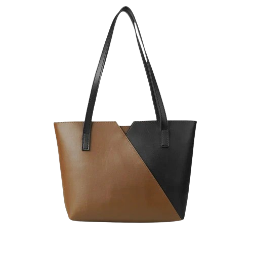 Brown and Black Leather Shoulder bag